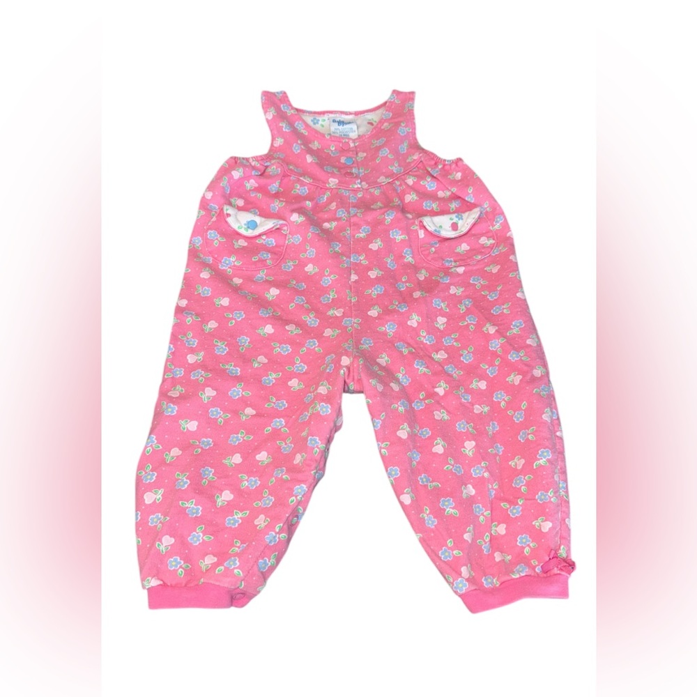 Vintage Oshkosh Baby Floral Bubble Romper